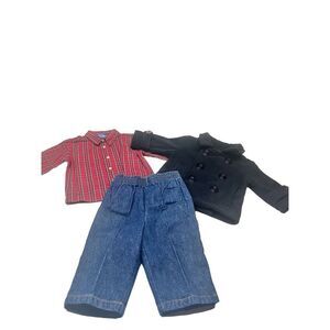 Goodlad Baby 3 pc Pantset Sz 6-9 M Black NWT